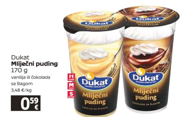 DUKAT Mliječni puding