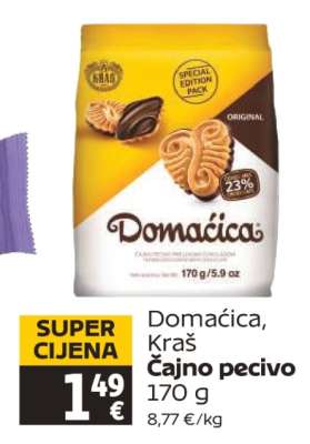 Domaćica, Kraš Čajno pecivo