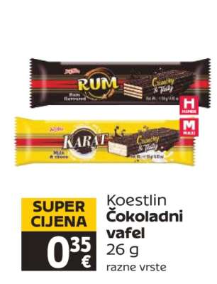 Koestlin Čokoladni vafel