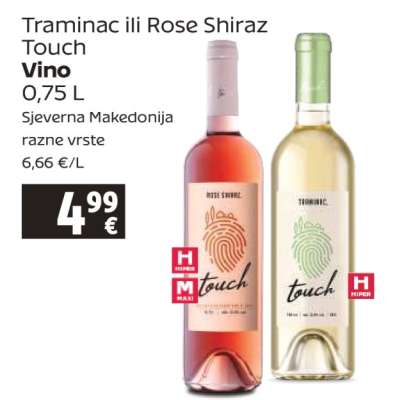 Traminac ili Rose Shiraz Touch Vino