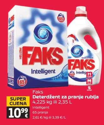 FAKS DETERDŽENT ZA PRANJE RUBLJA