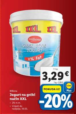Jogurt na grčki način XXL