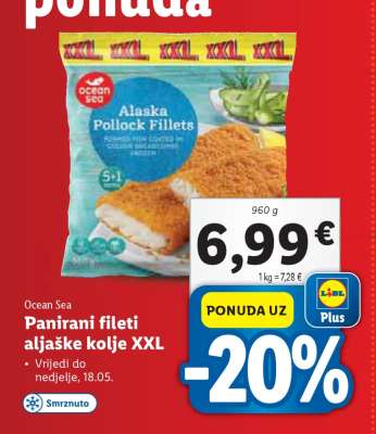 Panirani fileti aljaške kolje XXL