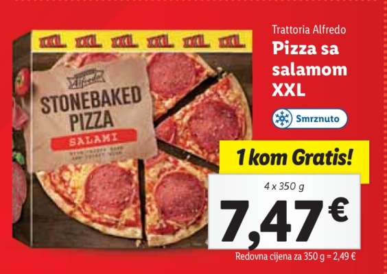 Pizza sa salamom XXL