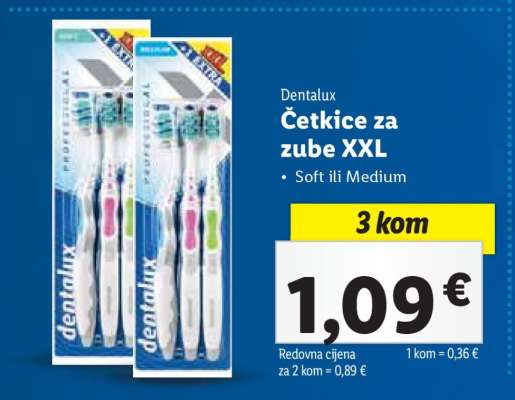 Četkice za zube XXL