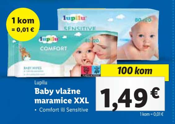 Baby vlažne maramice XXL