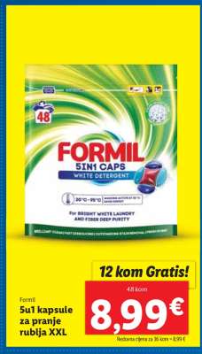Formil 5u1 kapsule za pranje rublja XXL