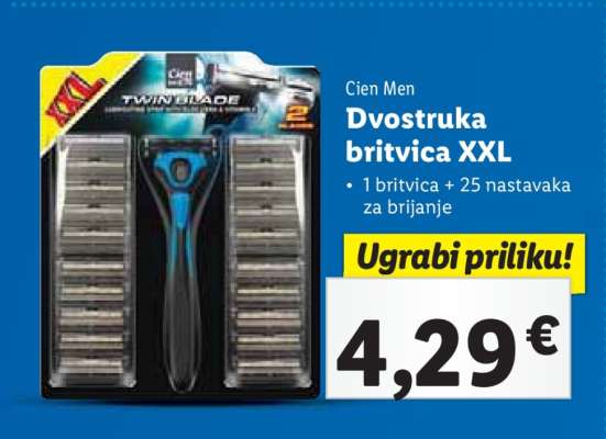 Dvostruka britvica XXL