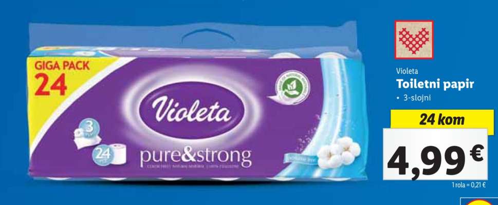 VIOLETA TOALETNI PAPIR