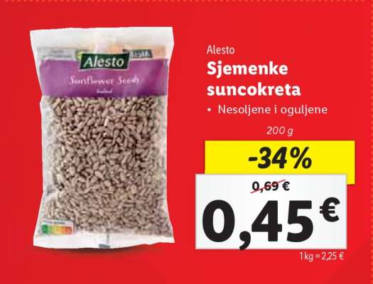 Sjemenke suncokreta