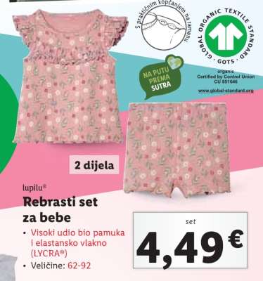 Rebrasti set za bebe