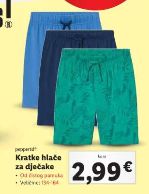 Kratke hlače za dječake
