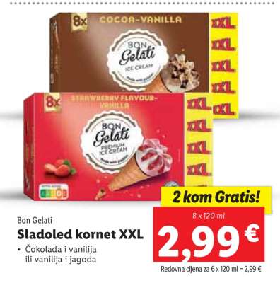 Sladoled kornet XXL