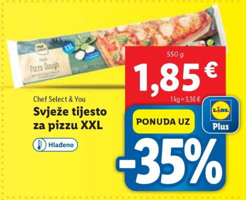 Svježe tijesto za pizzu XXL