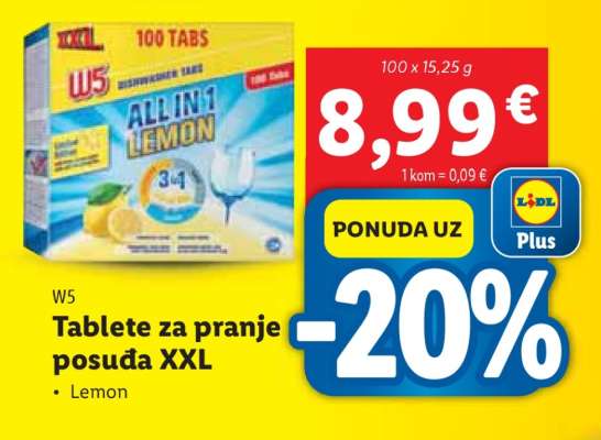 Tablete za pranje posuda XXL