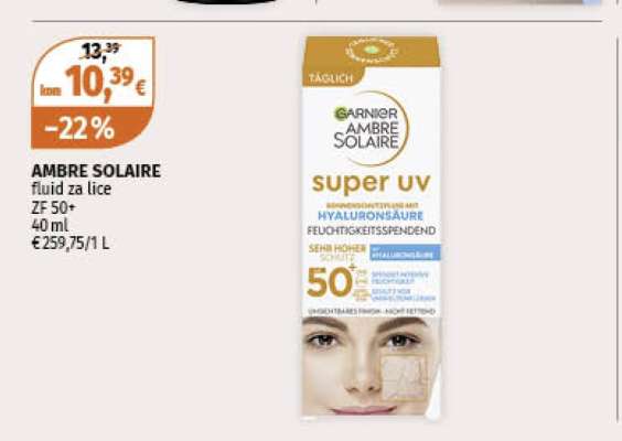 AMBRE SOLAIRE fluid za lice