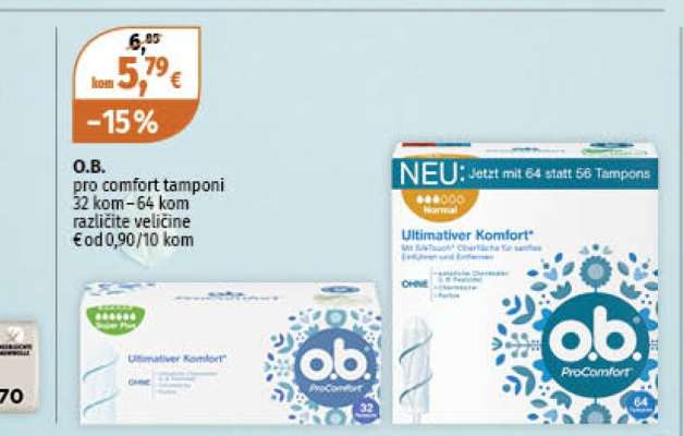 O.B. pro comfort tamponi