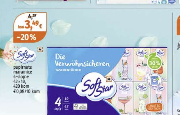 Soft Star papírnate maramice