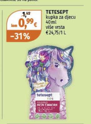 TETESEPT kupka za djecu