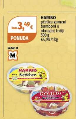 HARIBO pčelica gumeni bomboni