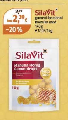 SilaVit gumeni bomboni manuka med