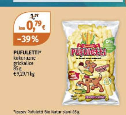 PUFULETTI kukuruzne grickalice