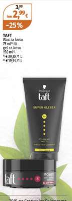 TAFT Wax za kosu ili gel za kosu
