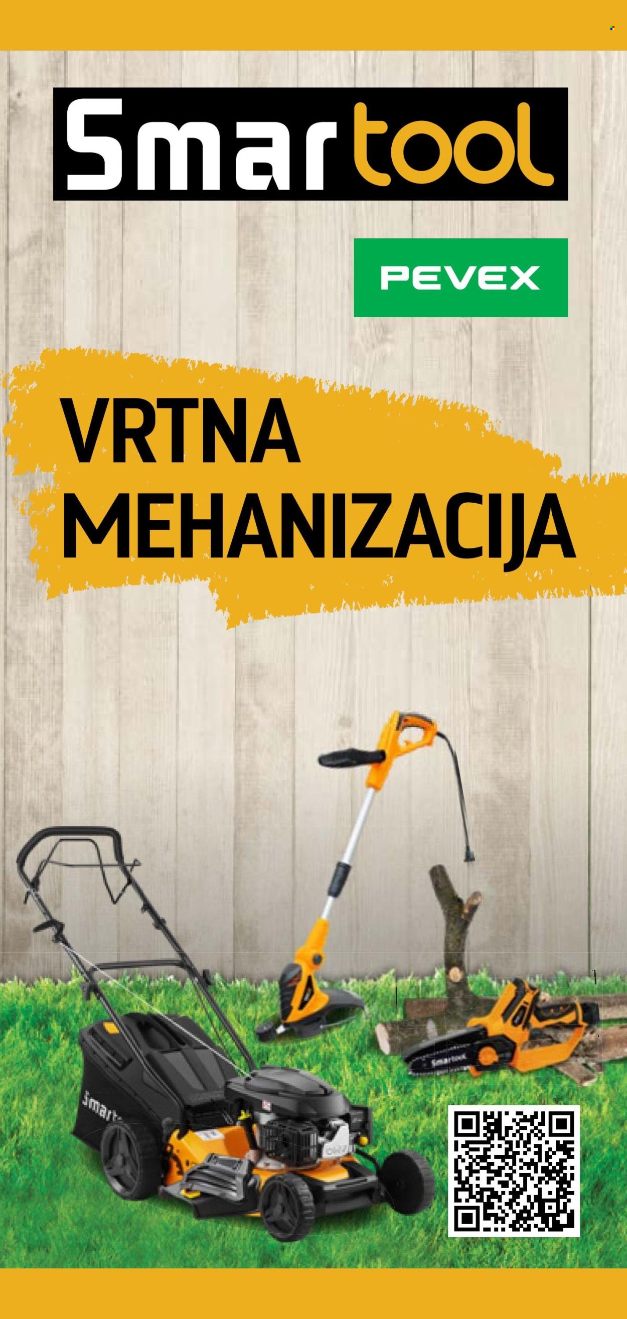 Leták Pevex. Strana 1