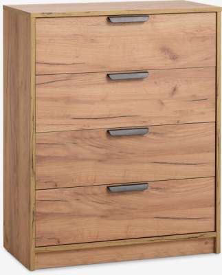 Komoda JENSLEV 4 ladice hrast