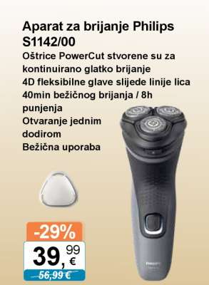Aparat za brijanje Philips S1142 00