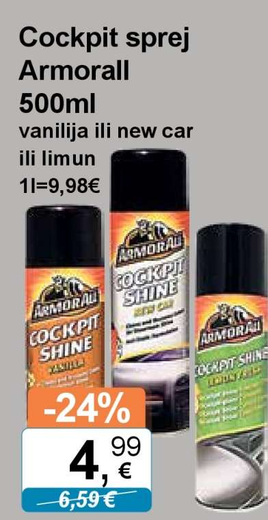 Cockpit sprej Armorall 500ml