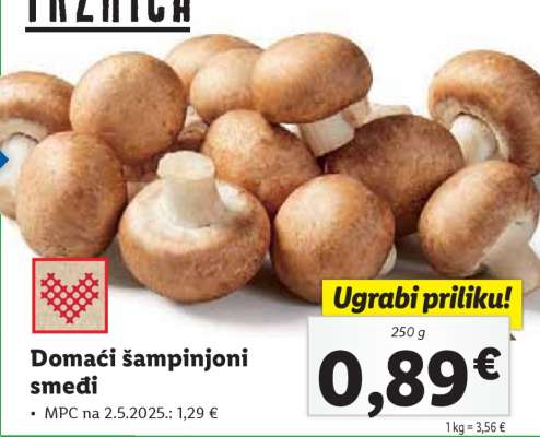 Domaći šampinjoni smeđi