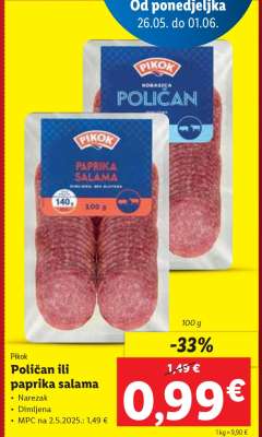 Poličan ili paprika salama