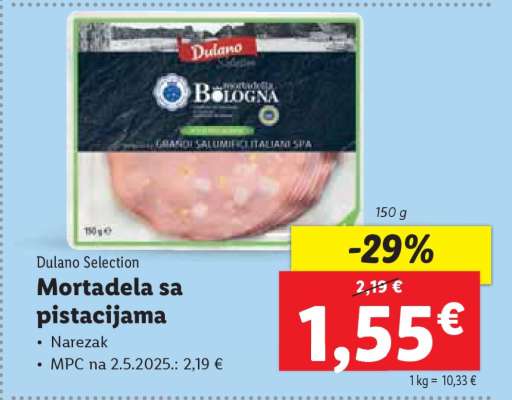 Mortadela sa pistacijama