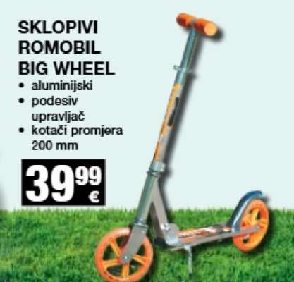 Sklopivi romobil big wheel