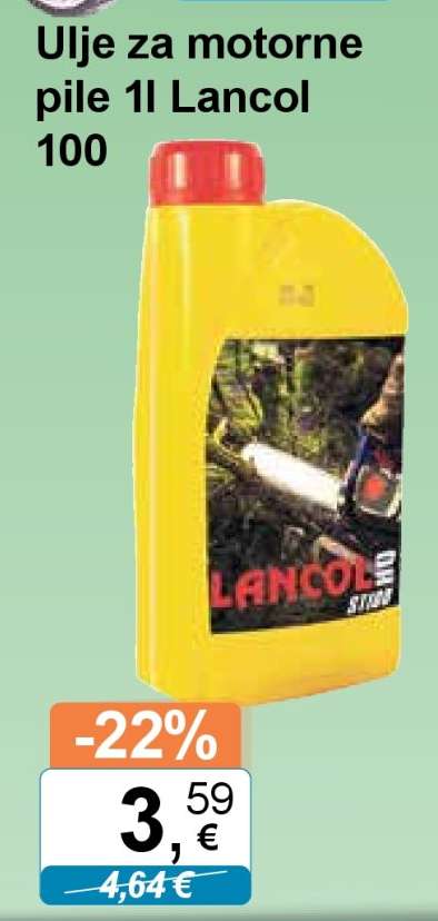 Ulje za motorne pile 1l Lancol 100