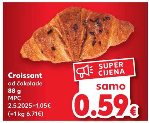 Croissant od čokolade