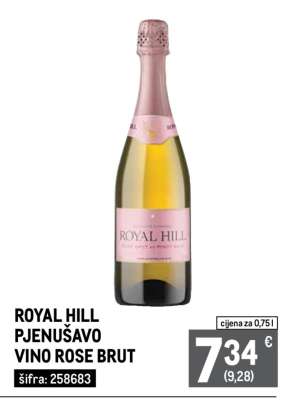 ROYAL HILL PJENUŠAVO VINO ROSE BRUT