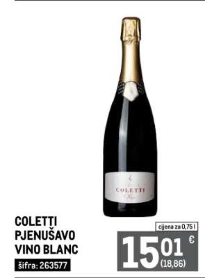 COLETTI PJENUŠAVO VINO BLANC