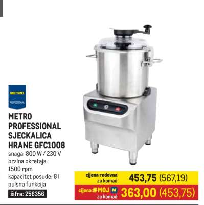 METRO PROFESSIONAL SJECKALICA HRANE GFC1008