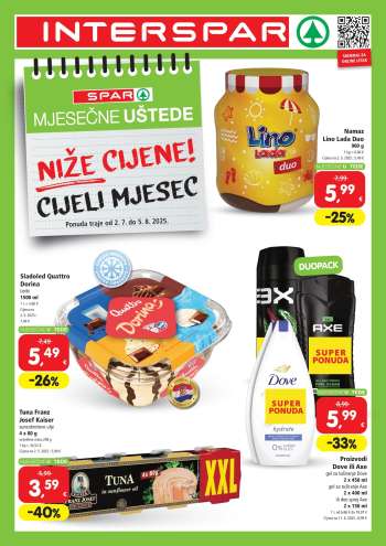 INTERSPAR katalog - 02.07.2025. - 05.08.2025.