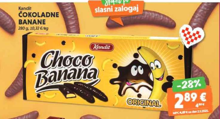 KANDIT Čokoladne banane