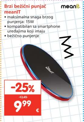 Brzi bežični punjač meanIT