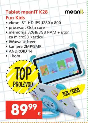 Tablet meanit K28 fun kids
