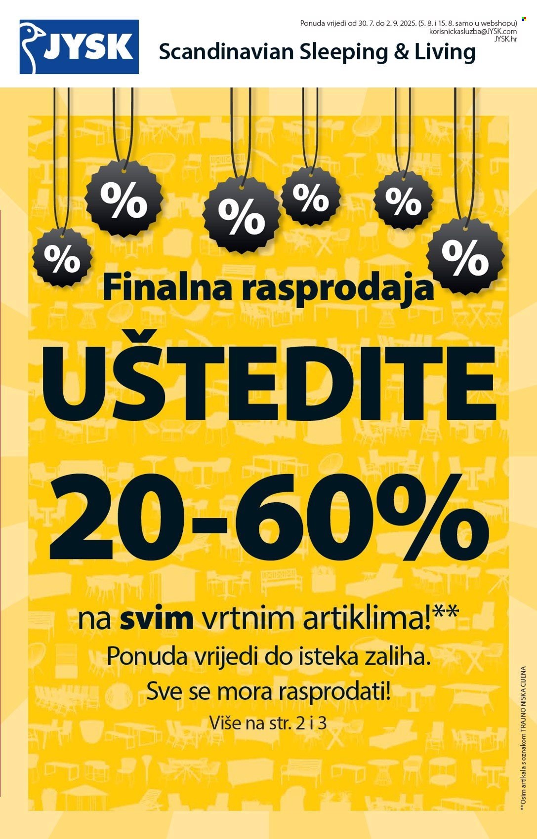 JYSK katalog - 30.07.2025. - 02.09.2025. Stranica 2