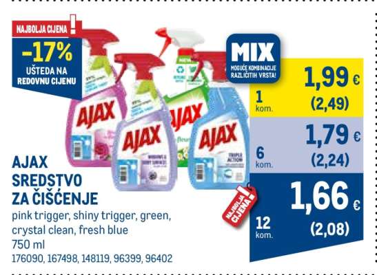 AJAX Sredstvo za čišćenje