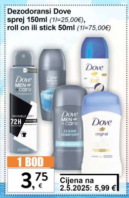 Dezodoransi Dove Sprej 150ml