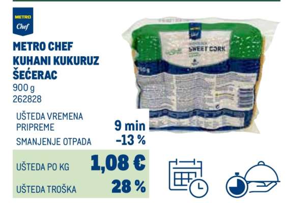 METRO CHEF KUHANI KUKURUZ ŠEĆERAC
