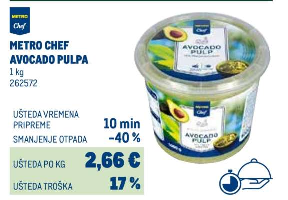 METRO CHEF AVOCADO PULPA