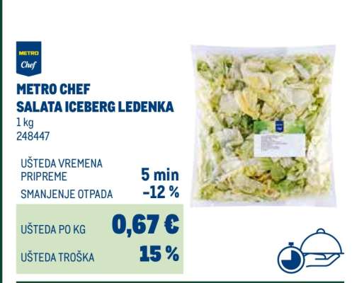 METRO CHEF SALATA ICEBERG LEDENKA